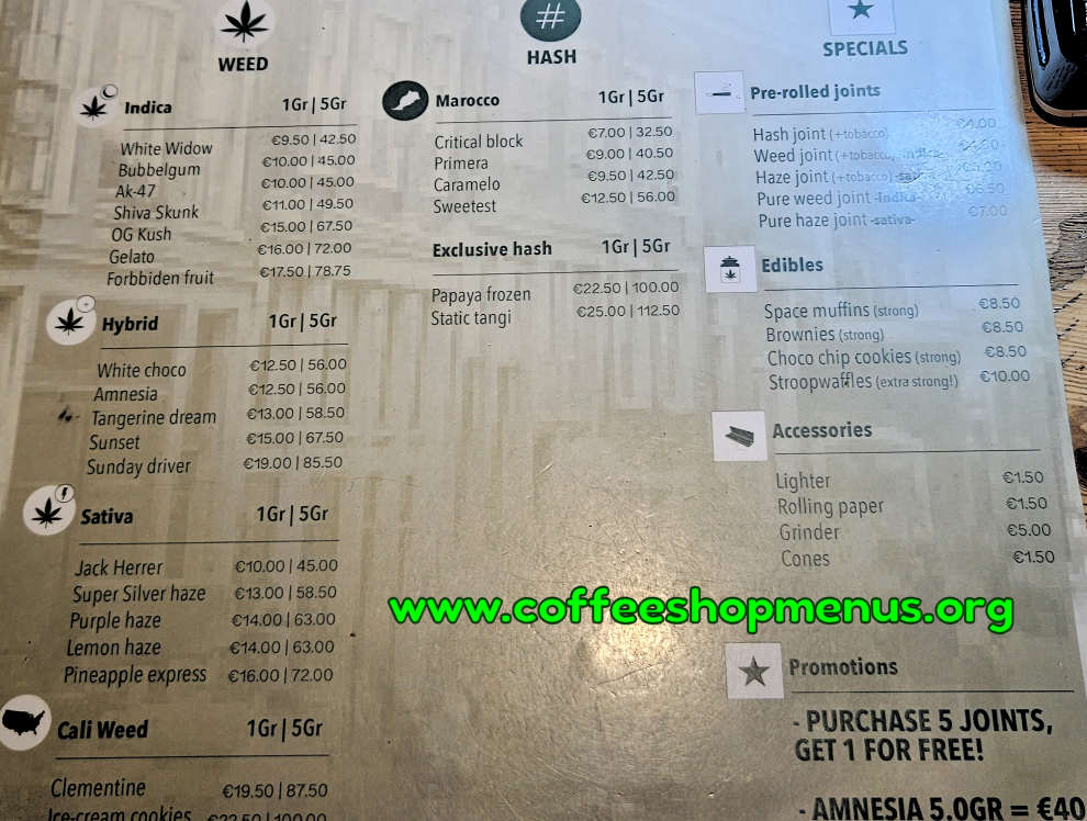 menu picture